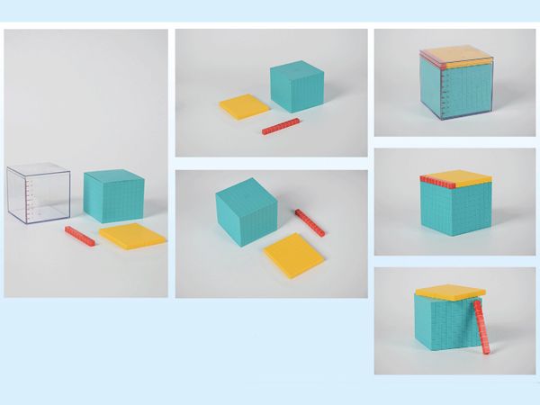 立方厘米、立方分米模型