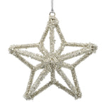 Christmas star decoration on a white background